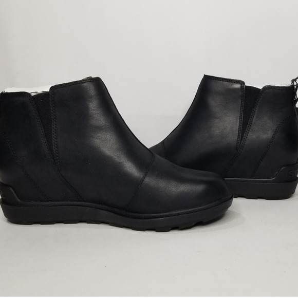 Sorel Women's Evie II Wedge Zip Ankle Booties Size 9.5 Black  2056371 NWT - Picture 2 of 8